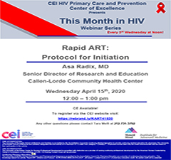 This Month in HIV: Rapid ART: Protocol for Initiation